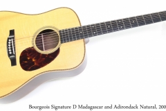 Bourgeois Signature D Madagascar and Adirondack Natural, 2009 Full Front View