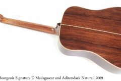 Bourgeois Signature D Madagascar and Adirondack Natural, 2009 Full Rear View