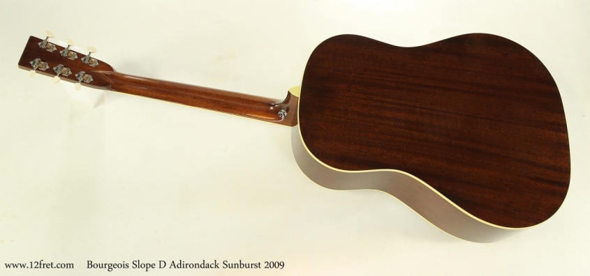 Bourgeois Slope D Adirondack Sunburst 2009  Full Rear View