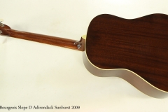 Bourgeois Slope D Adirondack Sunburst 2009  Full Rear View