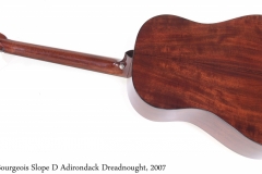 Bourgeois Slope D Adirondack Dreadnought, 2007 Full Rear View