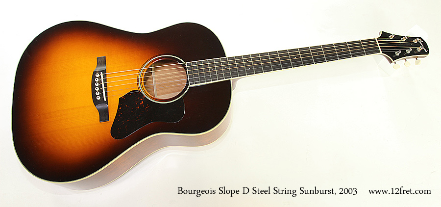 Bourgeois Slope D Steel String Sunburst, 2003 Full Front View
