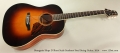 Bourgeois Slope D Short Scale Sunburst Steel String Guitar, 2014 Full Front View