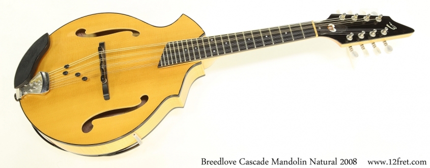 Breedlove Cascade Mandolin Natural 2008   Full Front View