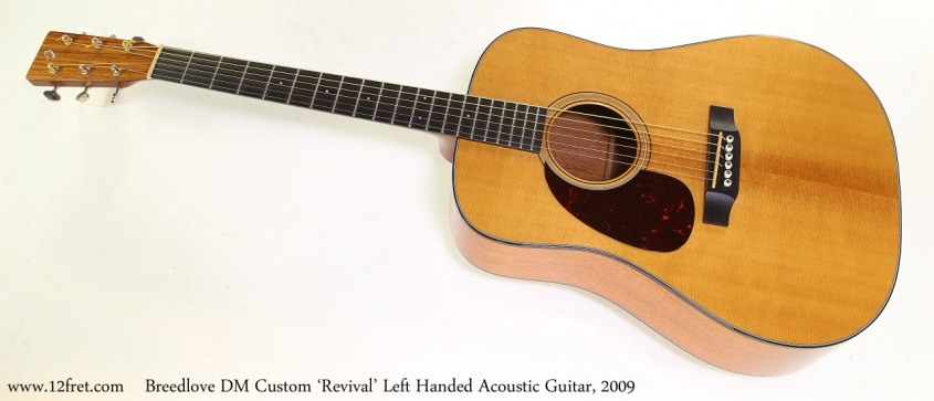 Breedlove DM Custom 'Revival' Left Handed Acoustic Guitar, 2009   Full Front View