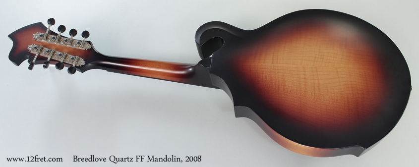 Breedlove Quartz FF Mandolin, 2008 Full Rear View