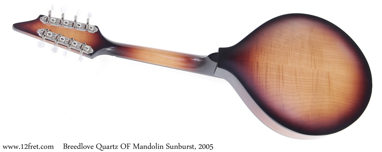 Breedlove Quartz OF Mandolin Sunburst, 2005 Full Rear View