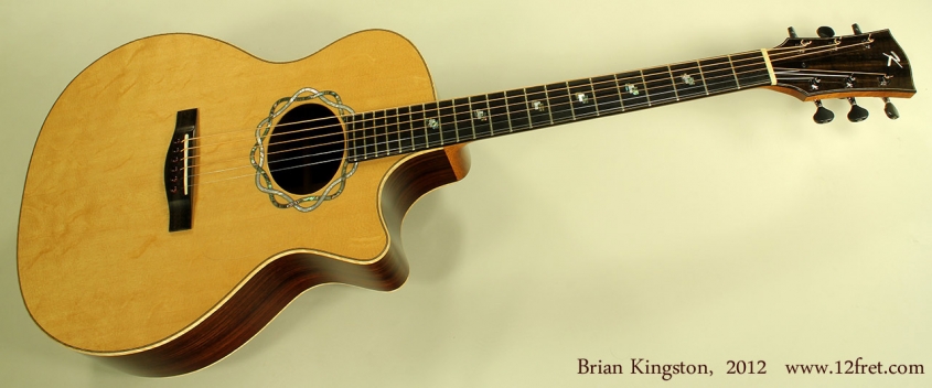 Brian Kingston Cutaway Acoustic 2012 full frong
