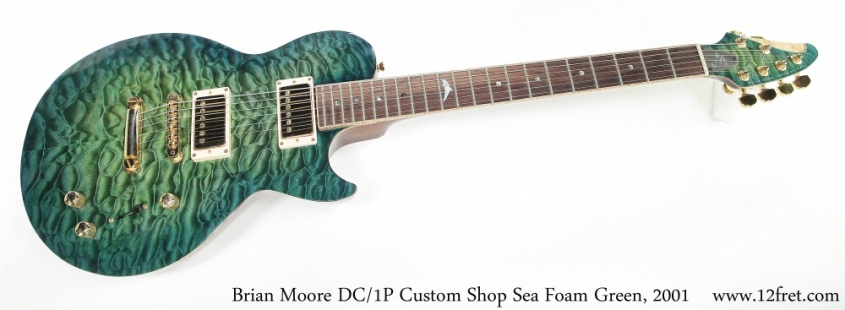 Brian Moore DC/1P Custom Shop Sea Foam Green, 2001 Full Front View