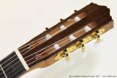 Bruce Haines Classical Guitar, 2017  Head Front View