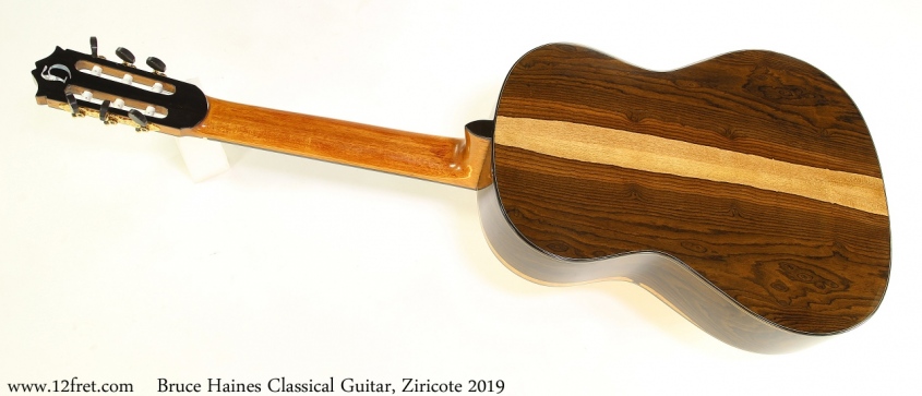 Bruce Haines Classical Guitar, Ziricote 2019 Full Rear View