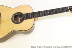 Bruce Haines Classical Guitar, Ziricote 2019 Full Front View