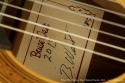 Bruce West Spruce Top Classical Guitar 2013 label