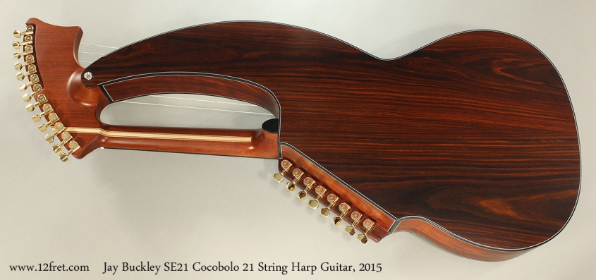 2015 Jay Buckley SE21 Cocobolo 21 String Harp Guitar