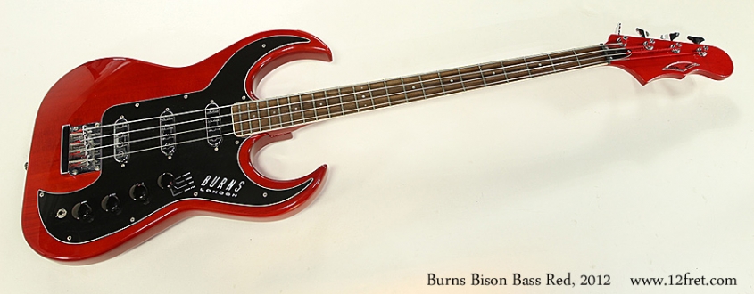 Burns Bison Bass Red, 2012 Full Front View
