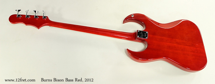 Burns Bison Bass Red, 2012 Full Rear View