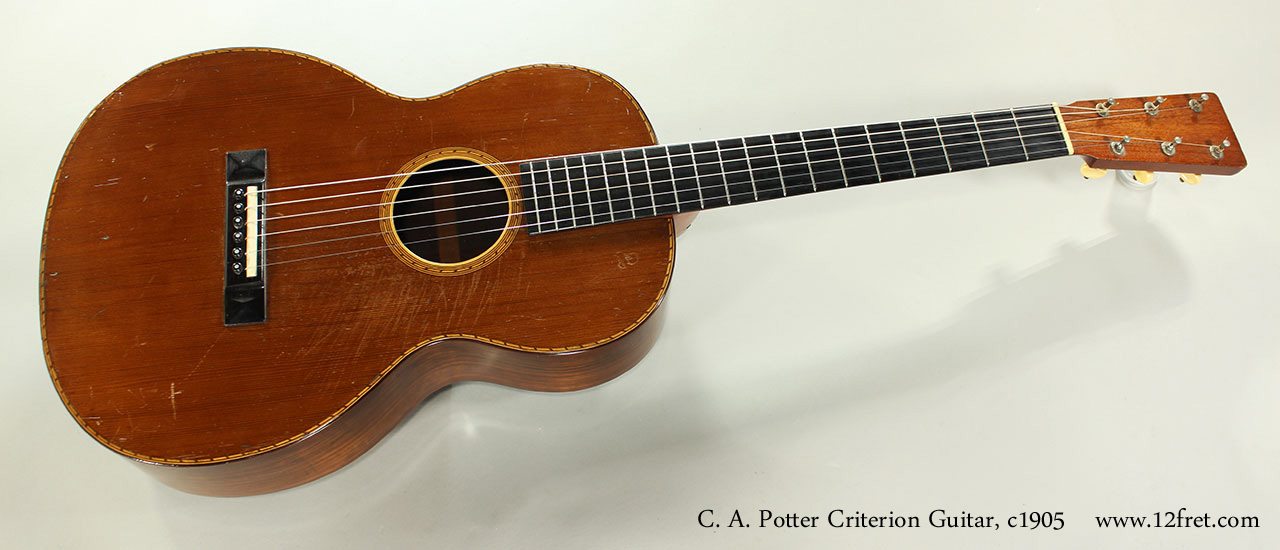 C. A. Potter Criterion Guitar, c1905 Full Front View