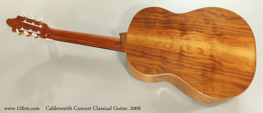 Caldersmith Concert Classical Guitar, 2009 Full Rear View