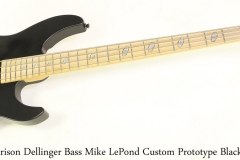 Caparison Dellinger Bass Mike LePond Custom Prototype Black, 2009 Full Front View
