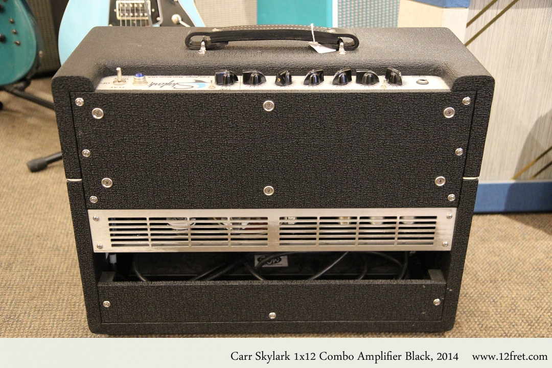 Carr Skylark 1x12 Combo Amplifier Black, 2014 Full Rear View