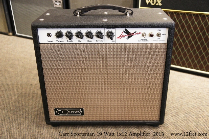 Carr Sportsman 19 Watt 1x12 Amplifier, 2013  Full Front View