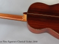 Cervantes Fleta Signature Classical Guitar, 2010 Full Rear View