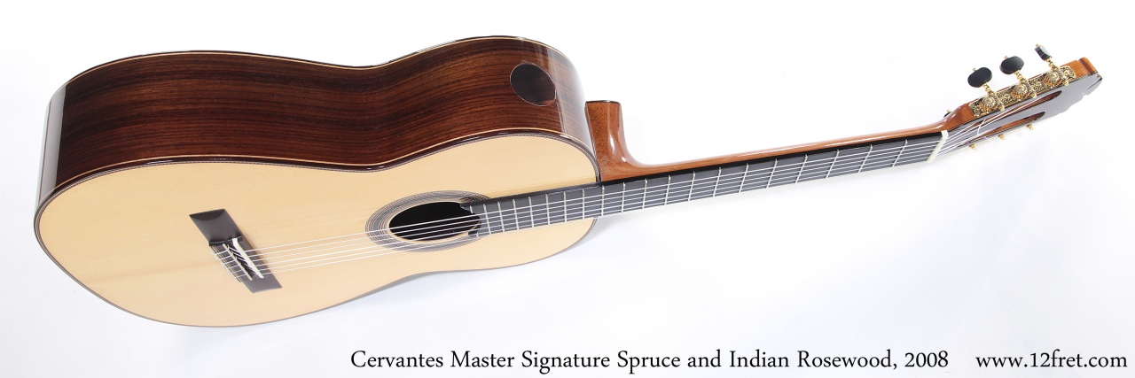 Cervantes Master Signature Spruce and Indian Rosewood, 2008 Side with Soundport View