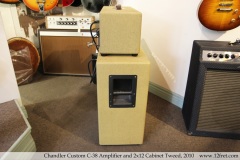 Chandler Custom C-38 Amplifier and 2x12 Cabinet Tweed, 2010 Side View