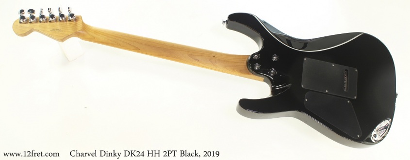 Charvel Dinky DK24 HH 2PT Black, 2019 Full Rear View