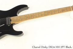 Charvel Dinky DK24 HH 2PT Black, 2019 Full Front View