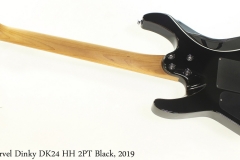 Charvel Dinky DK24 HH 2PT Black, 2019 Full Rear View