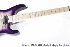 Charvel DK24 HH Quilted Maple PurpleBurst, 2018 Full Front View