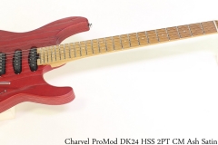 Charvel Pro Mod DK24 HSS 2PT CM Ash Satin Red Full Front View