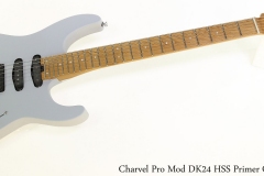 Charvel Pro Mod DK24 HSS Primer Gray Full Front View