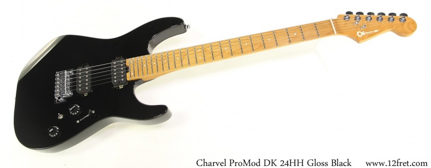 Charvel ProMod DK 24HH Gloss Black Full Front View