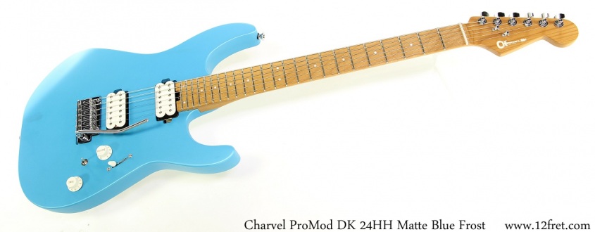 Charvel ProMod DK 24HH Matte Blue Frost Full Front View