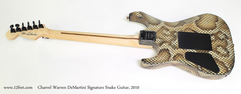 Charvel Warren DeMartini Signature Snake Guitar, 2010 Full Rear View