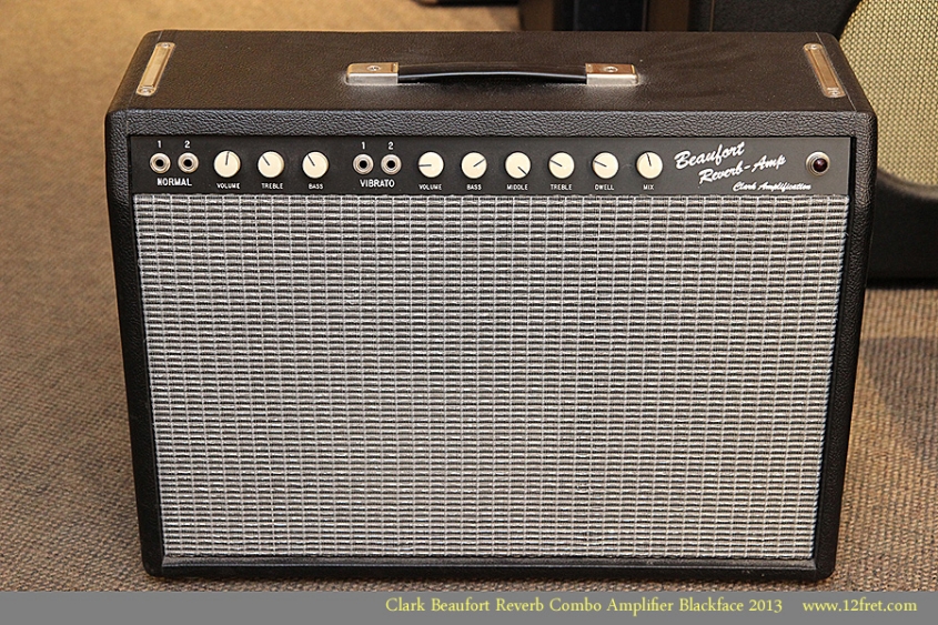 Clark Beaufort Reverb Combo Amplifier Blackface 2013 Full Front View