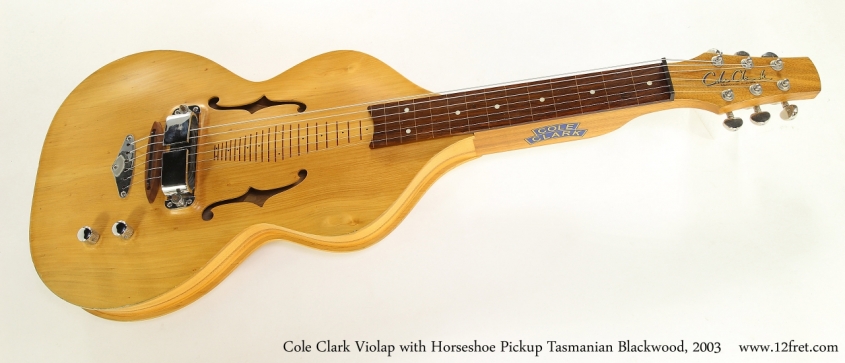 Cole Clark Violap with Horseshoe Pickup Tasmanian Blackwood, 2003   Full Front View