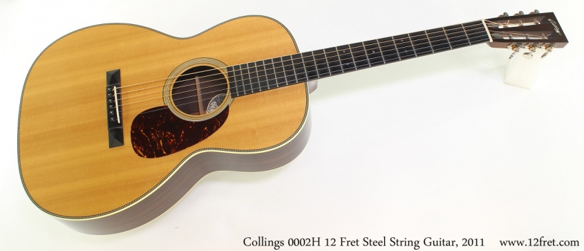 Collings 0002H 12 Fret Steel String Guitar, 2011 Full Front View