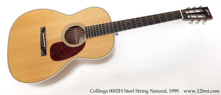 Collings 0002H Steel String Natural, 1999 Full Front View