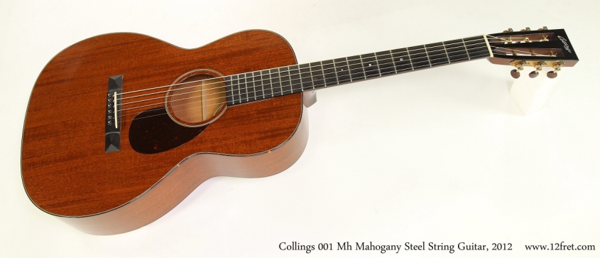 Collings 001 Mh Mahogany Steel String Guitar, 2012   Full Front View