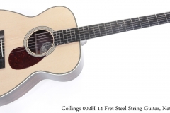 Collings 002H 14 Fret Steel String Guitar Natural Full Front View