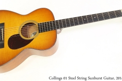 Collings 01 Steel String Sunburst Guitar, 2014 Full Front View