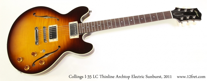 Collings I-35 LC Thinline Archtop Electric Sunburst, 2011   Full Front View
