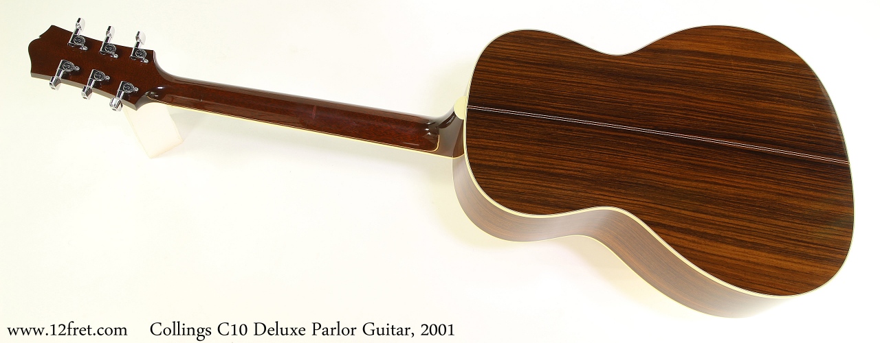 Collings C10 Deluxe Parlor Guitar, 2001 Full Rear View