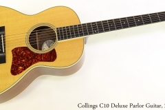 Collings C10 Deluxe Parlor Guitar, 2001 Full Front View