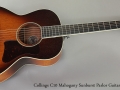 Collings C10 Mahogany Sunburst Parlor Guitar, 2013 Full Front Vie