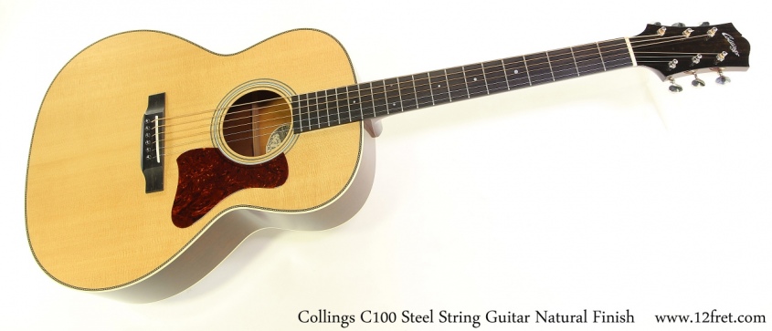 Collings C100 Steel String Guitar Natural Finish Full Front View
