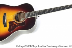 Collings CJ GSB Slope Shoulder Dreadnought Sunburst, 2006 Full Front View